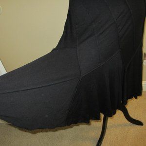 MAX STUDIO COTTON KNIT BLACK SKIRT SMALL